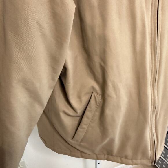 Dry Creek Bomber Jacket Size L Corduroy Collar Full Zip Cotton Workwear Utility - Picture 5 of 9